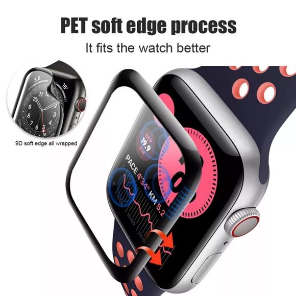 HD screen protector Apple Watch series 6 SE 543 tempered iwatch 41mm B113 - Picture 6 of 6